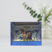 Decke im Vatikanmuseum in Rom Postkarte (Stehend Vorderseite)