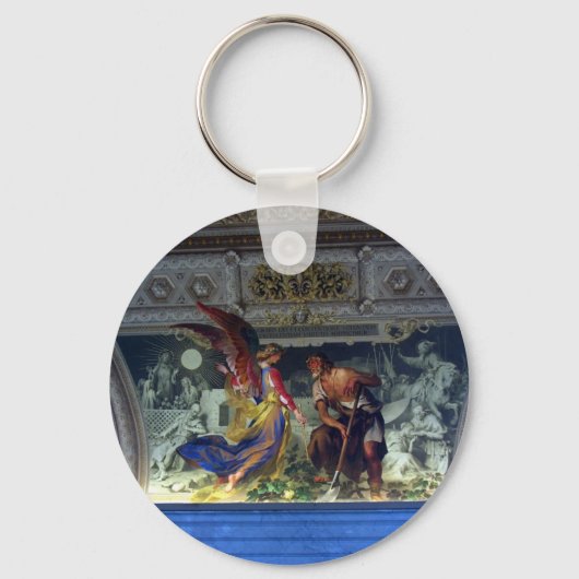 Decke im Vatikanmuseum in Rom Schlüsselanhänger (Vorderseite)