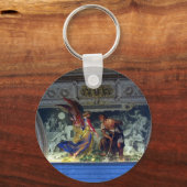 Decke im Vatikanmuseum in Rom Schlüsselanhänger (Vorderseite)