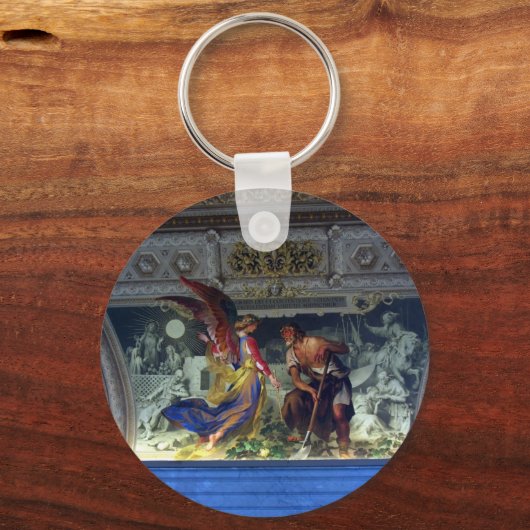 Decke im Vatikanmuseum in Rom Schlüsselanhänger (Vorderseite)