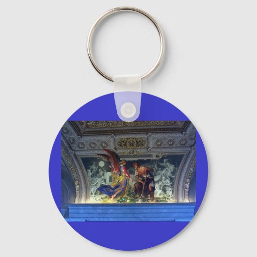 Decke im Vatikanmuseum in Rom Schlüsselanhänger (Vorderseite)