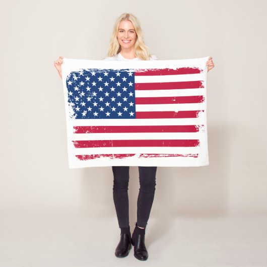 Decke mit bedrucktem amerikanischen Flaggenmotiv a (Beispiel)