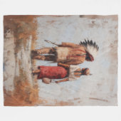 Decke mit Motiv für indianisches Paar (Vorderseite (Horizontal))