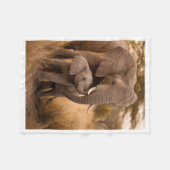 Decke mit Mutter- und Baby-Elefanten (Vorderseite (Horizontal))