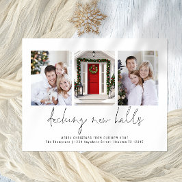 Decke neue Hallen 3 Fotos Moved Weihnachtskarte Mitteilungskarte