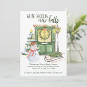 Decke neue Hallen Festliche Weihnachtsstür bewegen Ankündigung (Stehend Vorderseite)