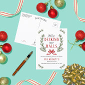 Decke neue Hallen | Moderner Kranz - Urlaub Ankündigungspostkarte