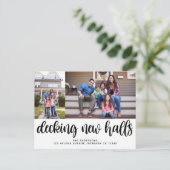 Decke neue Hallen Modernes Foto Holiday Moving Ann Postkarte (Stehend Vorderseite)