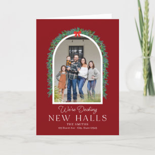 Decke neue Hallen Moving Announcement Holiday Card Feiertagskarte