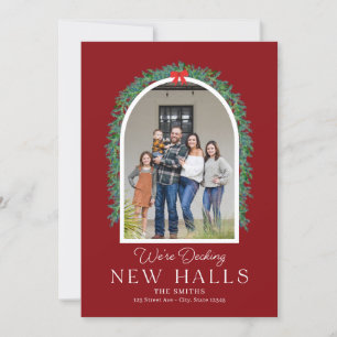 Decke neue Hallen Moving Announcement Holiday Card Feiertagskarte