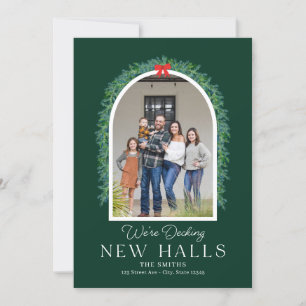 Decke neue Hallen Moving Announcement Holiday Card Feiertagskarte