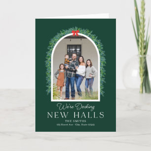 Decke neue Hallen Moving Announcement Holiday Card Feiertagskarte