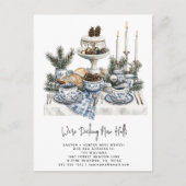 Decke neue Hallen Rustikale Wasserfarbenen Pine Ho Ankündigungspostkarte (Vorderseite)