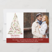 Decke neue Hallen Weihnachtsbaum Foto bewegen Ankündigung (Vorderseite)