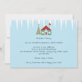 Decke neue Hallen Weihnachtsfeiertage Foto Moving Ankündigung (Rückseite)