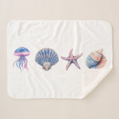 Decke "Ocean Dreams" Sherpadecke (Vorderseite (Horizontal))