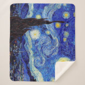Decke Starry Nachtinspirierte Van Gogh Sherpa Sherpadecke (Vorderseite)