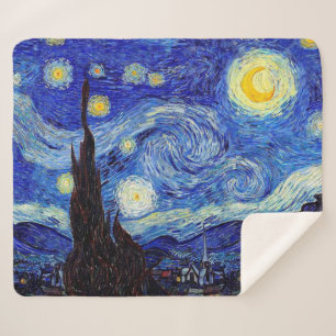 Decke Starry Nachtinspirierte Van Gogh Sherpa Sherpadecke