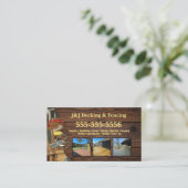 Decke- und Fencing-Tool-Belt-Visitenkarte Visitenkarte (Stehend Vorderseite)