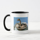 Deckel eines Alabasterglases verziert mit einem Tasse (Links)