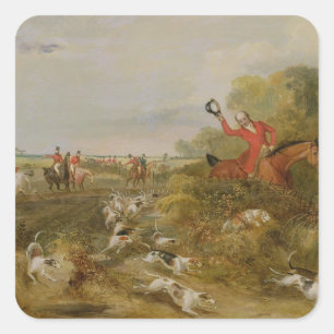 Deckelung der Hunde, Bachelor's Hall, 1836 (Öl auf Quadratischer Aufkleber