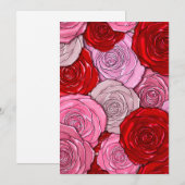 Decken der Rose Feiertagskarte (Vorne/Hinten)