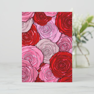 Decken der Rose Feiertagskarte