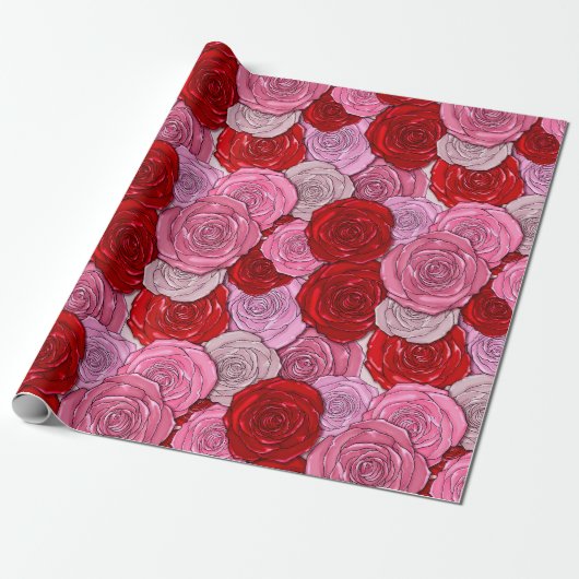 Decken der Rose Geschenkpapier (Ungerollt)
