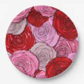 Decken der Rose Pappteller (Vorderseite)