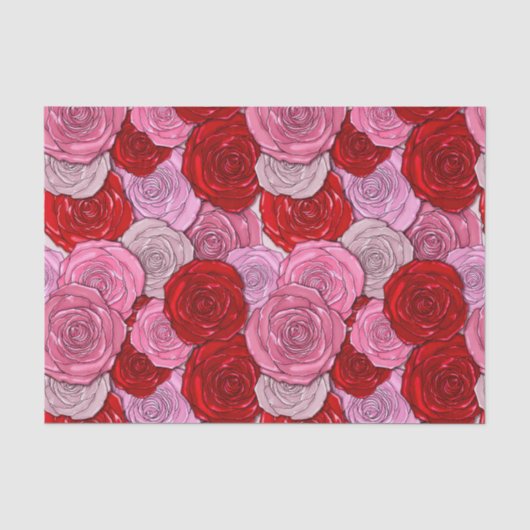 Decken der Rose Seidenpapier (Vorderseite)