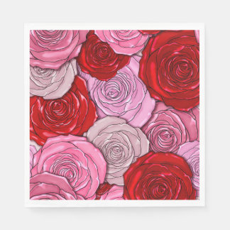 Decken der Rose Serviette