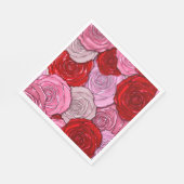 Decken der Rose Serviette (Ecke)