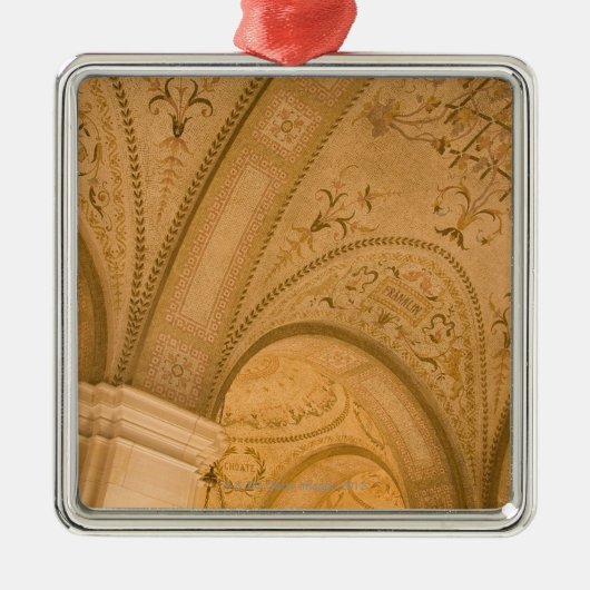 Decken-Detail, Boston-öffentliche Bibliothek, Silbernes Ornament (Vorne)