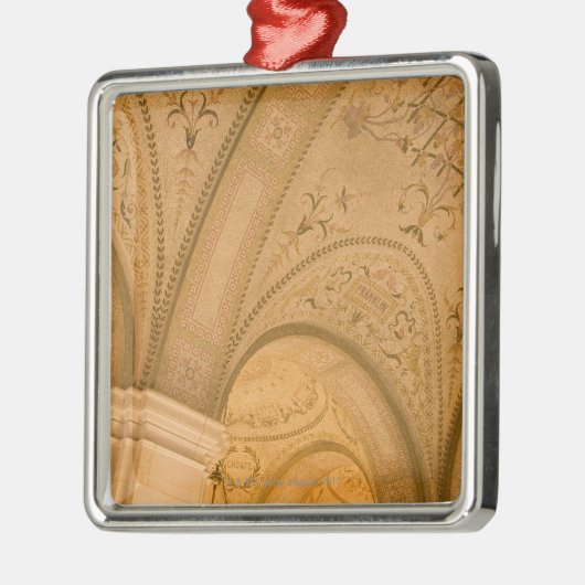 Decken-Detail, Boston-öffentliche Bibliothek, Silbernes Ornament (Links)