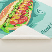 Decken für benutzerdefinierte Text Hot Dog Illustr (3/4)