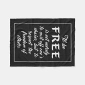 Decken für Freedom Quote (Vorderseite (Horizontal))