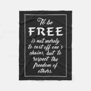 Decken für Freedom Quote