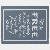 Decken für Freedom Quote (Vorderseite (Horizontal))