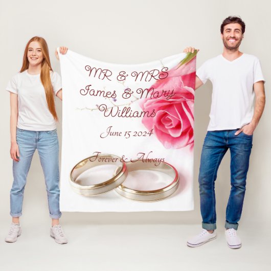 Decken für Hochzeitsvlies (Beispiel)
