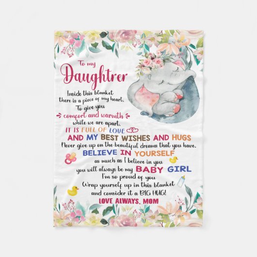 Decken für Mädchen, für meine Tochter (Vorderseite)