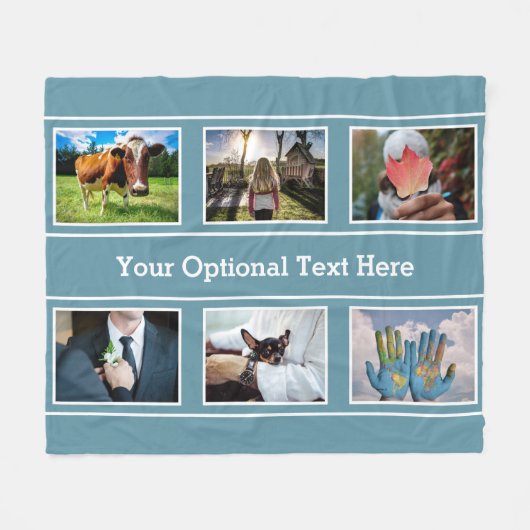 Decken IHRER 6 FOTO- u. TEXT-Fleece (Vorderseite (Horizontal))