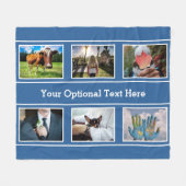 Decken IHRER 6 FOTO- u. TEXT-Fleece (Vorderseite (Horizontal))