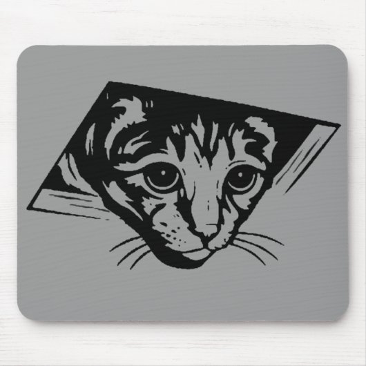 Decken-Katze Mousepad (Vorne)