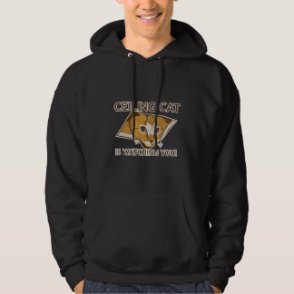 Decken-Katze passt Sie auf! - Besonders Hoodie