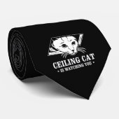 Decken-Katze passt Sie auf Krawatte (Gerollt)