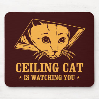 Decken-Katze passt Sie auf Mousepad