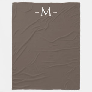 Decken Moderne elegante braune Monogramm groß