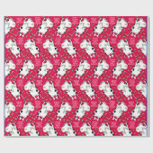 DECKEN SIE DIE HÄNDE MIT KÜHEN UND HÜLLY (rot) Boy Geschenkpapier (Flach)