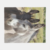Decken, wilde Burros, Natur, Tiere Fleecedecke (Vorderseite (Horizontal))
