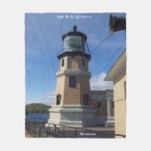 Deckenbelag Split Rock Lighthouse Fleecedecke (Vorderseite)